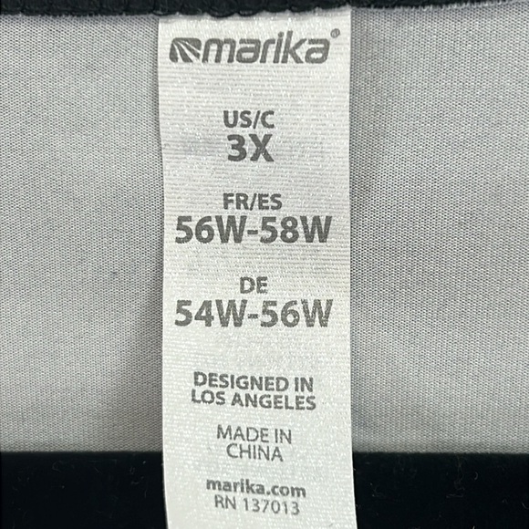 Marika Margo Active Dress Women’s 3X Black/Gray/White Pockets Poly/Spandex - Picture 2 of 11